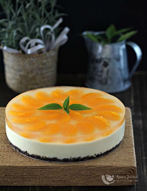simple  bake orange cheesecake honest cooking