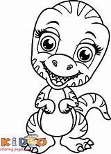 Coloring Pages Dinosaur Cartoon Kids Dinosaurs Color sketch template