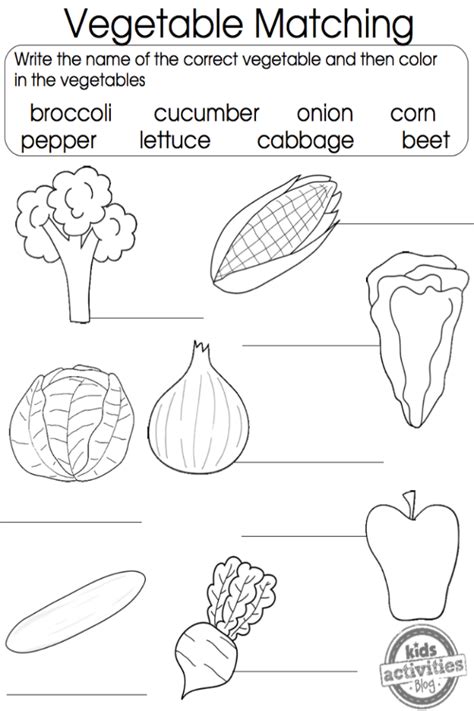 vegetable coloring pages kids activities blog