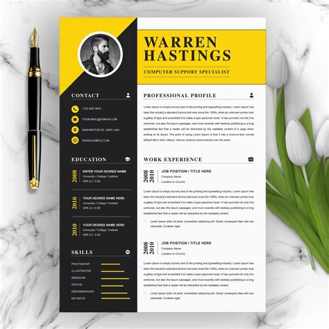 professional resume template  multiple file formats resumeinventor