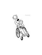 Coloring Sports Kids Pages Athletes Disabilities Disability Athlete sketch template