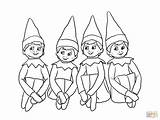 Elves Elfi Mensola Stampare Supercoloring sketch template