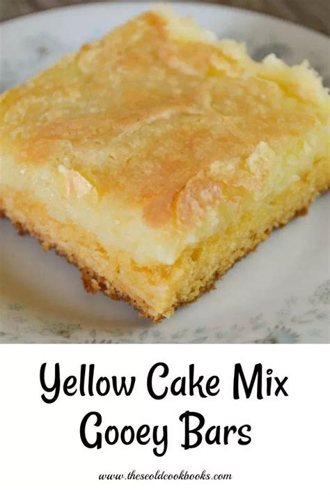 yellow cake mix gooey bars recipe    ingredients easy