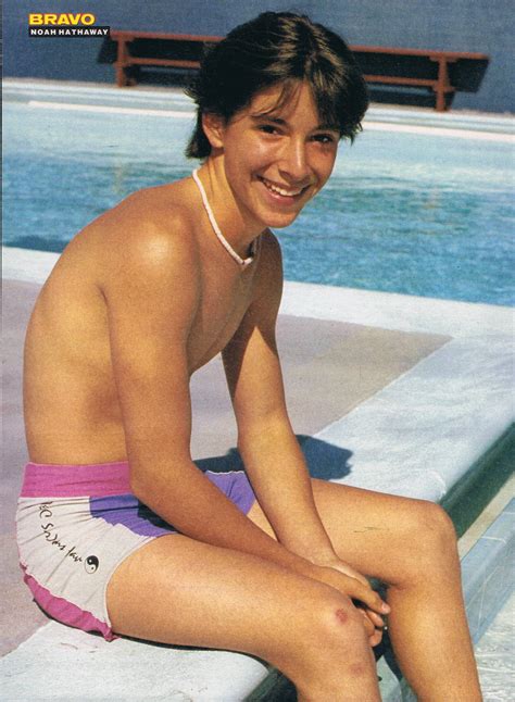 noah hathaway in a speedo