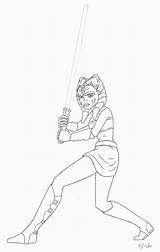 Ahsoka Clone Awakens Force Luxus Galerie Raphy Coloriages Colouring Enfants sketch template