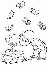 Curious George Coloring Pages Butterfly Kids Print Book Sheets Halloween Monkey Butterflies Printable Colouring Color Party Birthday Skills Bestcoloringpagesforkids Popular sketch template