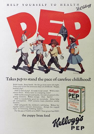 pep cereal ad marching children vintage food ads