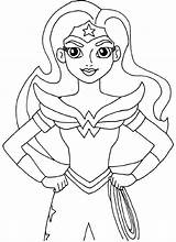 Supergirl Coloring Pages Wonder Woman Printable Via sketch template