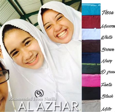 ukuran kerudung bergo al azhar gambar hijab