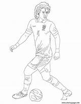 Coloring Soccer Luiz David Pages Printable Players Print Color Online Hellokids Info sketch template