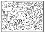 Coloring Pages Bubble Names Letters Printable Getcolorings Print Color sketch template