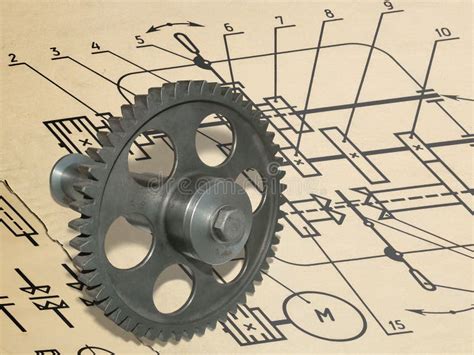 gear drawing royalty  stock photo image