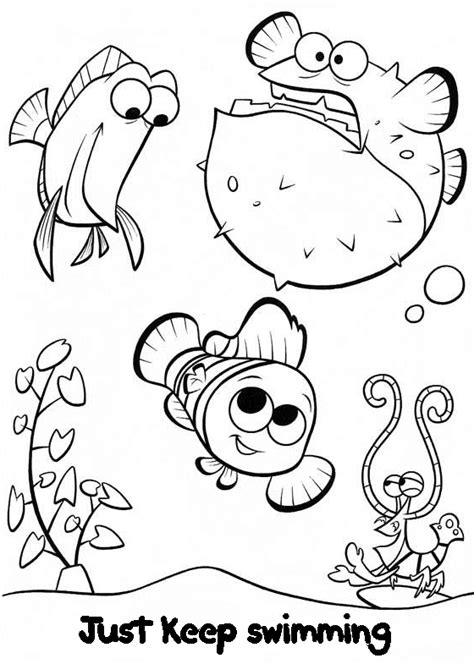 nemo coloring pages  printable enjoy coloring finding nemo