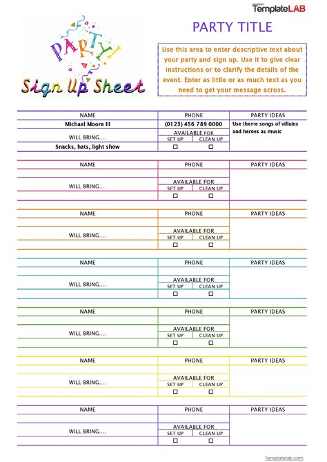 sign  sheet sign  sheet templates word excel