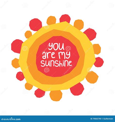 sunshine stock vector illustration  phrase
