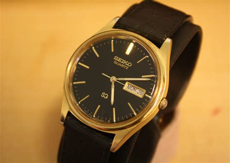 Seiko Quartz 5y23 8049 Gentlemens Day Date Watch Wais Watch Museum