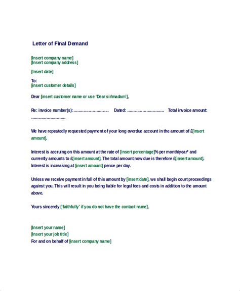 demand letter sample car accident master  template document