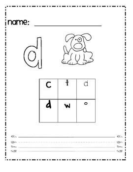 fundations level  unit  daily assessments lowercase letters