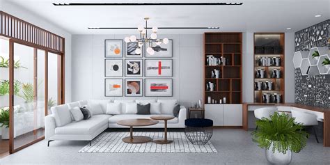 sketchup  model modern living room architecture design