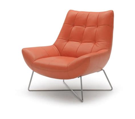 dreamfurniturecom divani casa  modern orange leather lounge chair