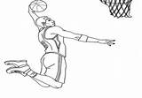 Coloring Pages Dunk Slam Nba Getdrawings sketch template