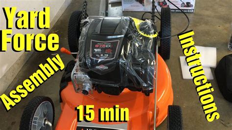 yf nsp sc   assemble yard force mower   propelled  instructions youtube