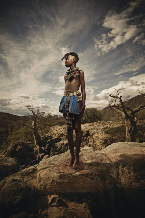 Himba Girl At Epupa Falls Communication Arts Himba Girl