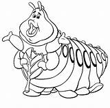 Chenille Heimlich Coloriage Flik Coloriages sketch template