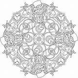 Mandala Dover Colorier Coloriage Doverpublications Enregistrée sketch template