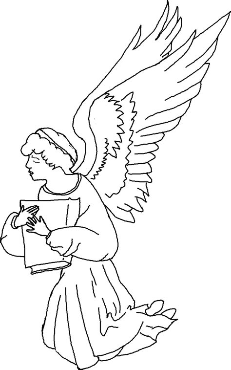 angel colouring pages