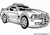Charger Coloring Pages Dodge Police Car Hot Printable Print Color sketch template