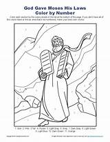 Commandments Moses Activities Sundayschoolzone sketch template