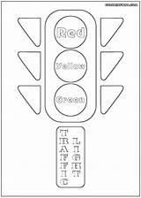Traffic Light Coloring Pages Kids Trafficlight sketch template