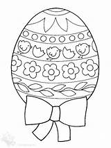 Easter Coloring Eggs Pages Egg sketch template