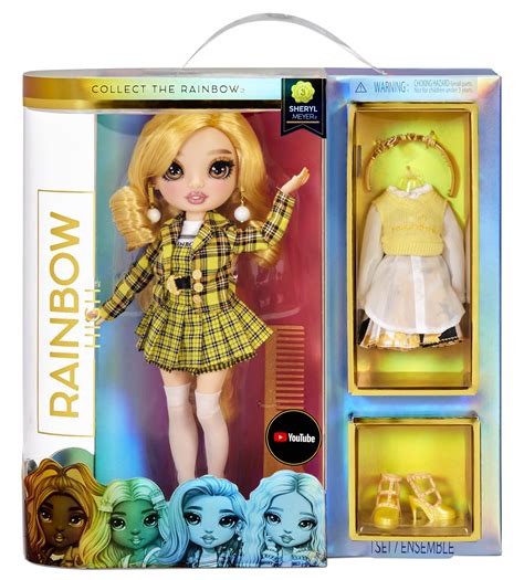 rainbow high sheryl meyer marigold fashion doll playset  pieces