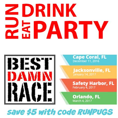 friday     run  damn race discount code runs  pugs
