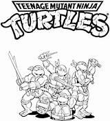Coloring Pages Ninja Turtles Teenage Mutant Printable Popular sketch template