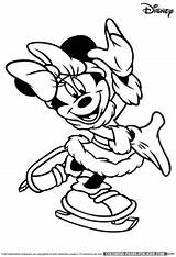 Coloring Christmas Minnie Mouse Pages Disney Kids Print Skating Ice Printable Holiday Color Getdrawings sketch template