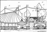 Cirque Chapiteau Circus sketch template