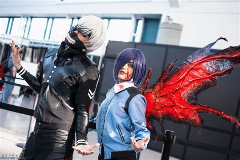 [cosplay] kaneki and touka from tokyo ghoul anime