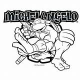 Ninja Turtle Michelangelo Coloring Turtles Teenage Mutant Getdrawings sketch template