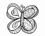 Coloring Butterfly Pages Doodle Printable Adults Christmas Coloring4free Print Color Getcolorings Just sketch template