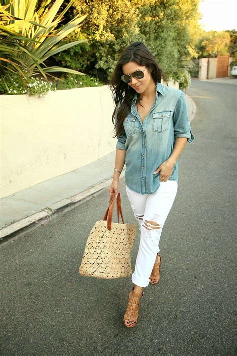 the honeybee chambray white denim combo with images fashion denim