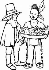 Thanksgiving Coloring Pages Native American Printable Printables Sheets Clipart Pilgrim Americans Designs Holiday Family Pilgrims Coloringpages Children Clip Kids Indian sketch template