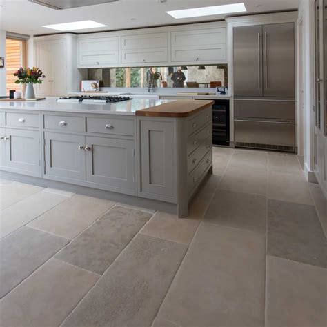 case study  traditional kitchen stone floor  family home natural