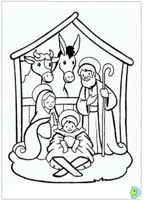manger scene coloring pages coloring home