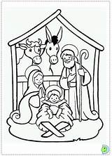 Nativity Coloring Pages Manger Christmas Scene Simple Color Preschoolers Away Kids Colouring Drawings Animals Moments Precious Printable Sheets Printables Dinokids sketch template