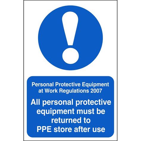 ppe   returned signs mandatory construction safety signs