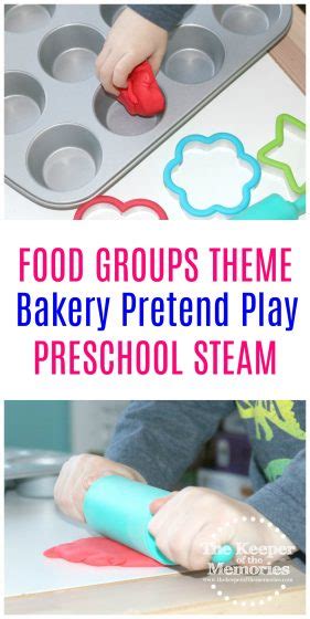 preschool food groups theme bakery investigation station  keeper