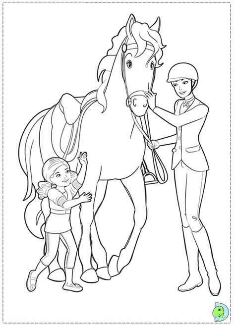 barbie  horse colouring pages az coloring pages